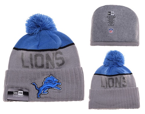 NFL Detroit Lions Logo Stitched Knit Beanies 020